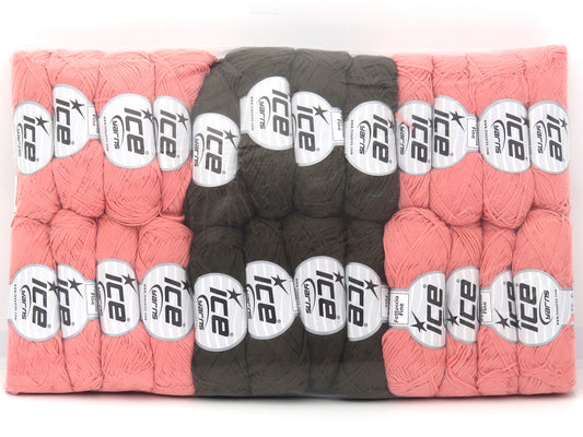 Mixed Lot Multicolor Fettuccia Fine Yarns