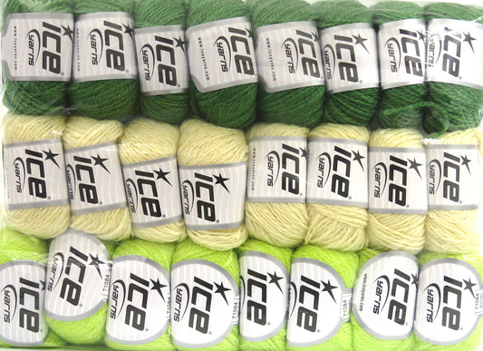 Mixed Lot Multicolor Plain Yarns