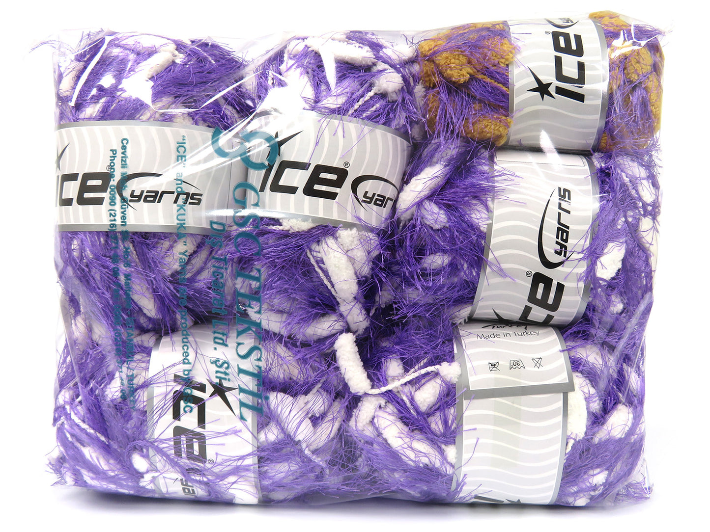 Mixed Lot Multicolor Cocoon Eyelash Yarns fnt2-82438