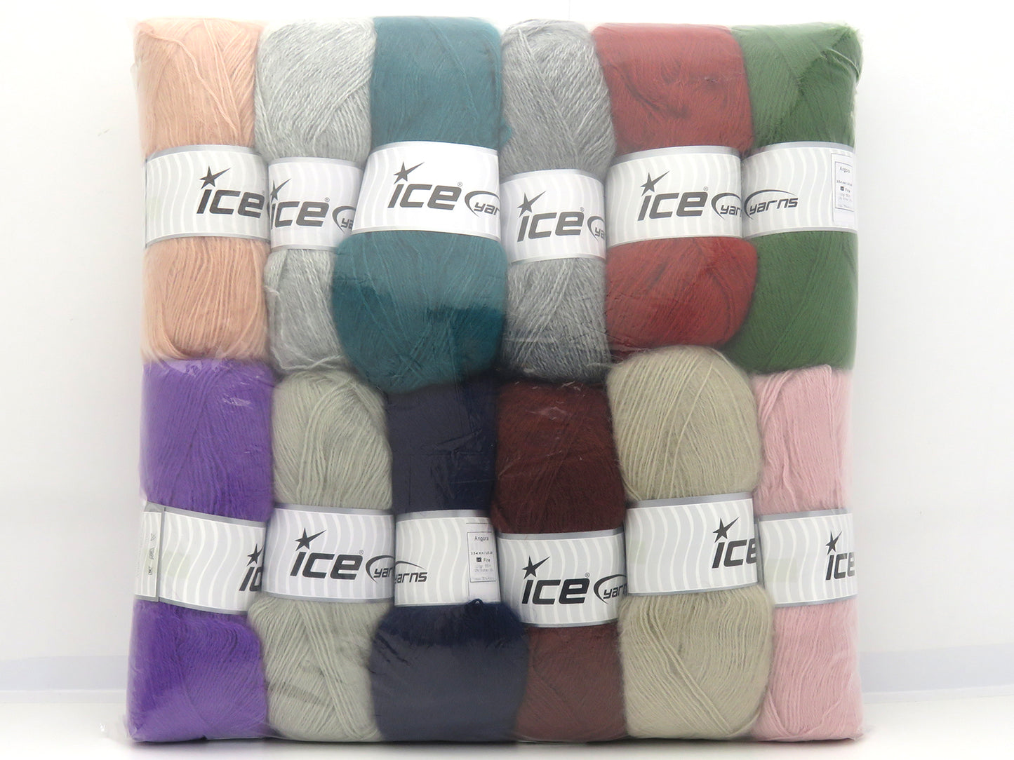 Mixed Lot Multicolor Angora Yarns