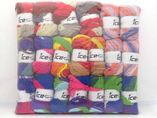 Mixed Lot Multicolor Magic Light Yarns