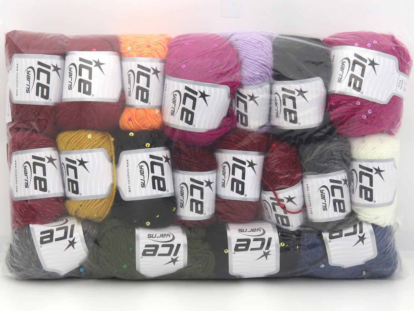 Mixed Lot Multicolor Prima Paillette Yarns fnt2-84308