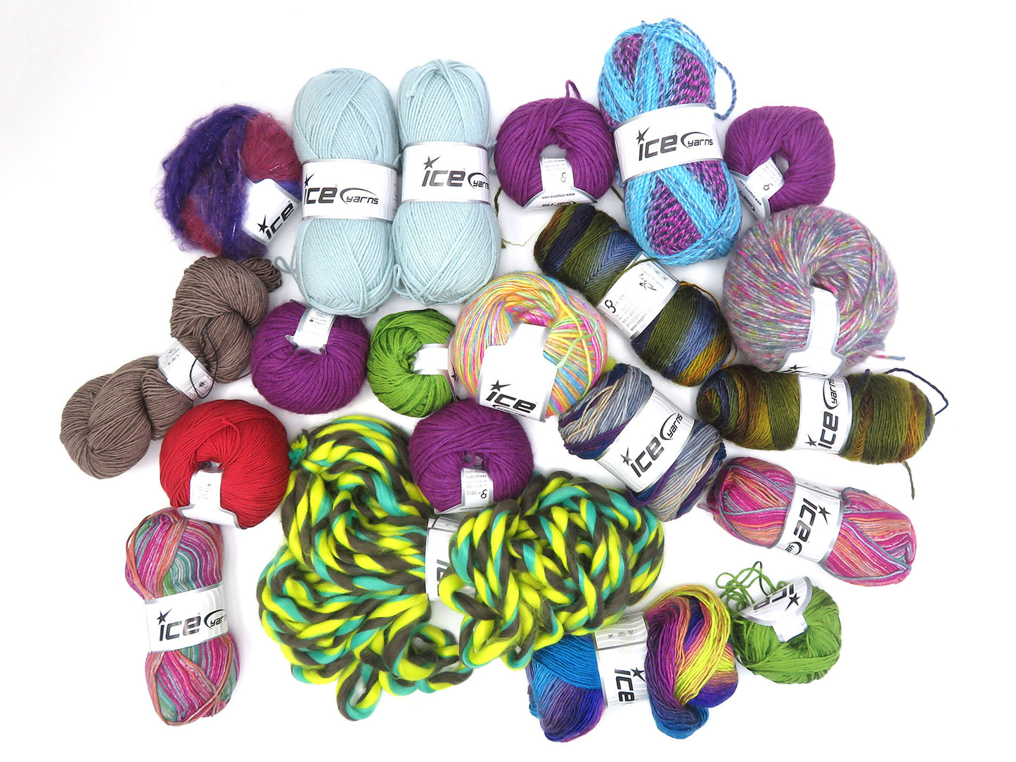 Mixed Lot Multicolor Luxury Yarns fnt2-84813