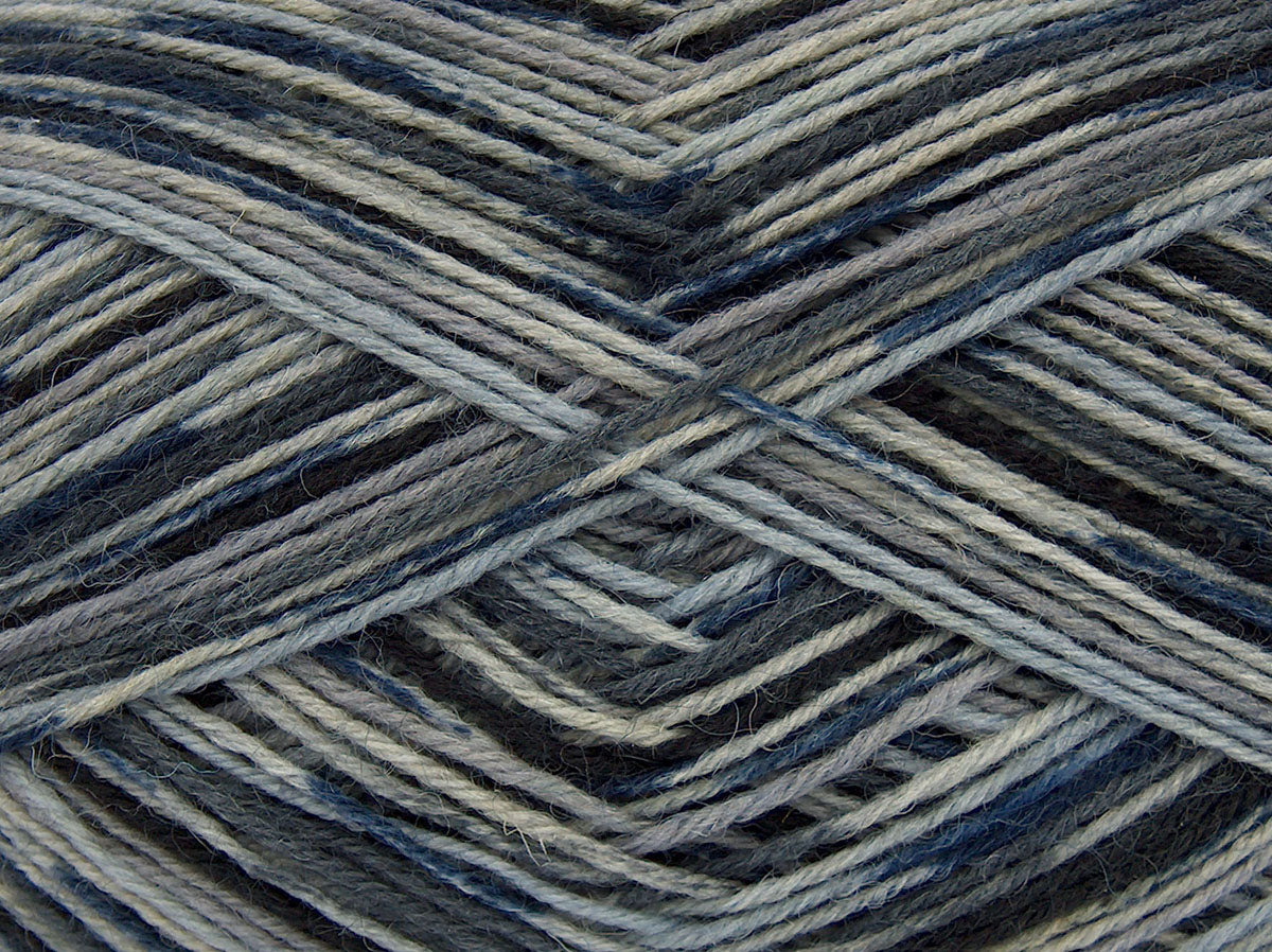 Mehrfarbige Socke