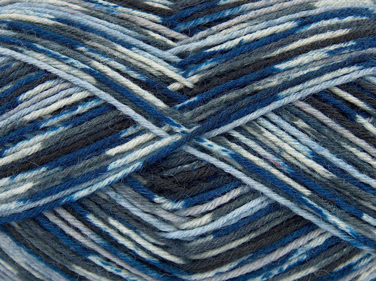 Mehrfarbige Socke