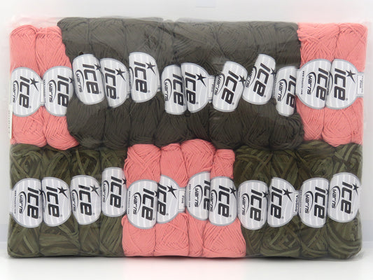 Mixed Lot Multicolor Fettuccia Fine Yarns - Violino Yarns