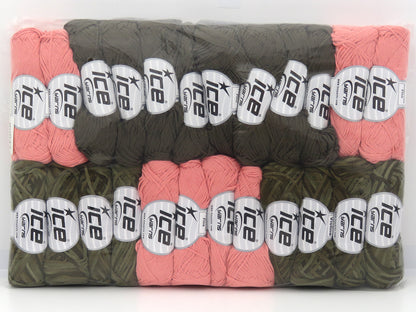 Mixed Lot Multicolor Fettuccia Fine Yarns - Violino Yarns