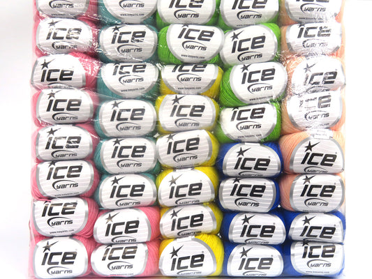 Mixed Lot Multicolor Baby Merino Yarns