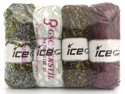 Mixed Lot Multicolor Chenille Yarns fnt2-82321