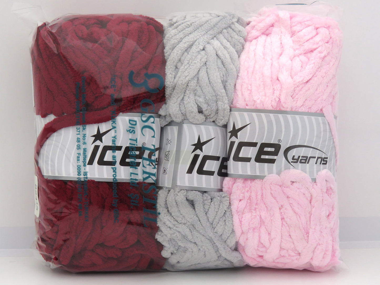 Mixed Lot Multicolor Chenille Superbulky Yarns fnt2-82415