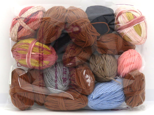 Mixed Lot Multicolor Leftover Yarns fnt2-83026