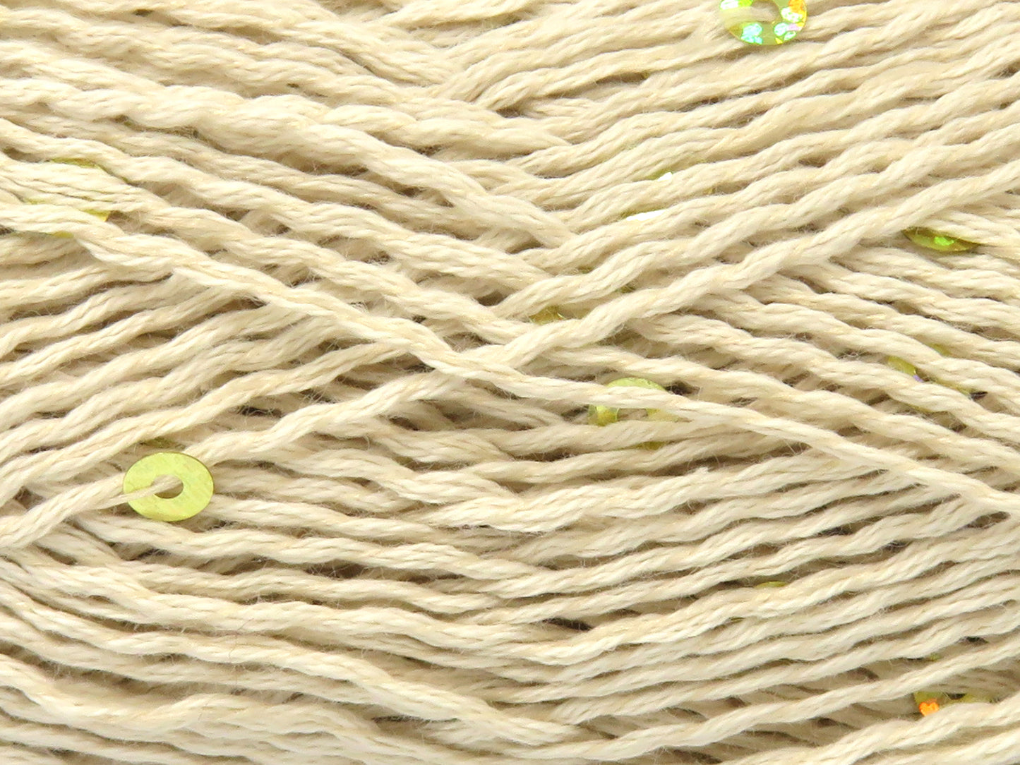 Natürliche Baumwolle, leichte Pailletten