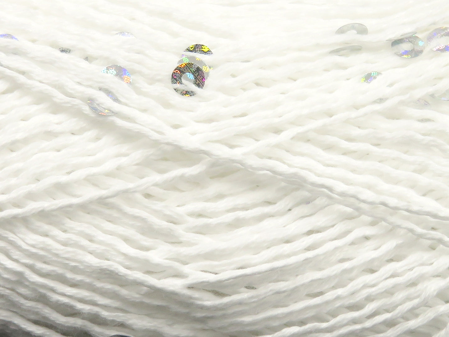 Natürliche Baumwolle, leichte Pailletten