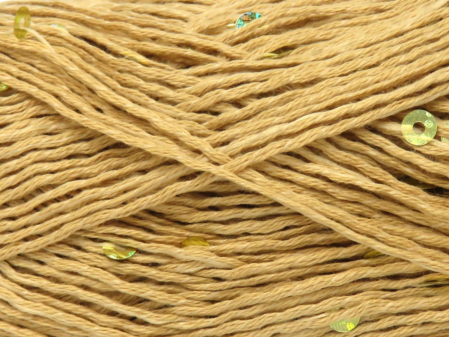 Natürliche Baumwolle, leichte Pailletten