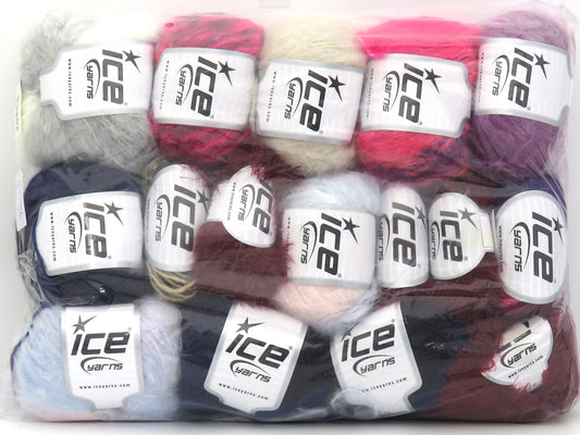 Mixed Lot Multicolor Winter Yarns fnt2-83453
