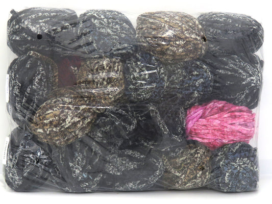 Mixed Lot Multicolor Chenille Safari Yarns fnt2-83689