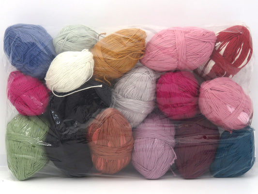 Mixed Lot Multicolor Summer Leftover Yarns fnt2-83904