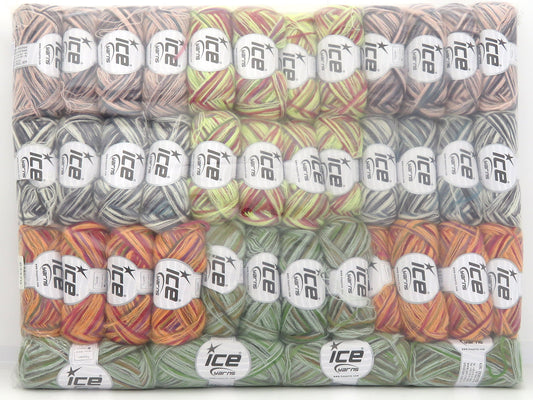Mixed Lot Multicolor Winter Yarns fnt2-84470