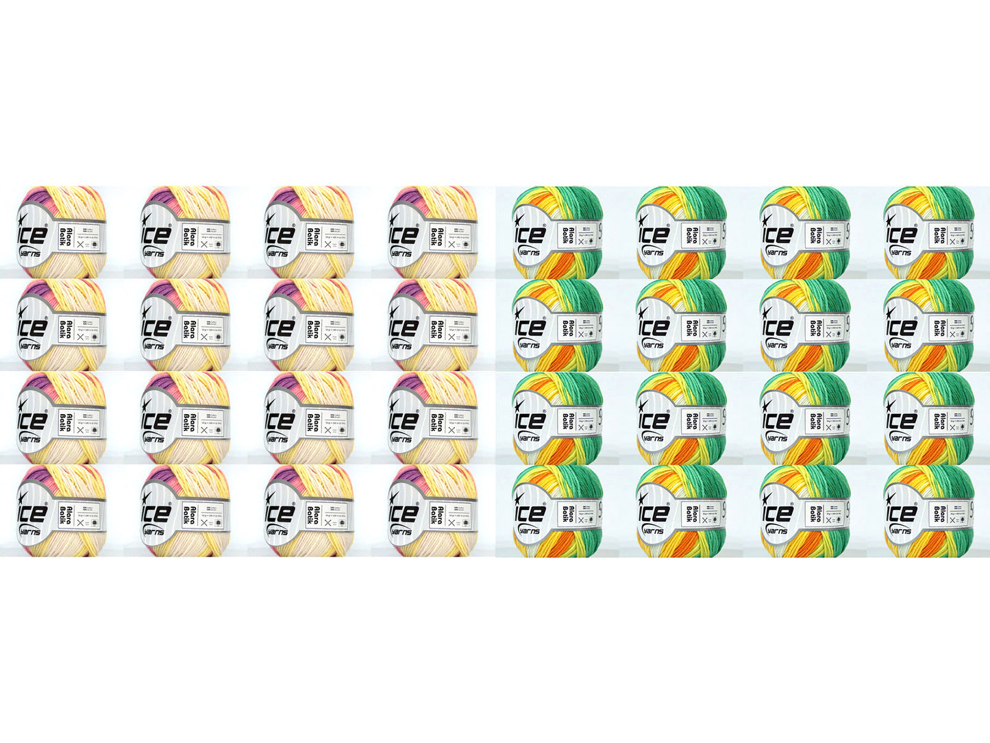 Mixed Lot Multicolor Cotton Acrylic Yarns fnt2-84488