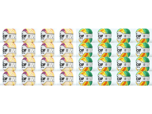 Mixed Lot Multicolor Cotton Acrylic Yarns fnt2-84488