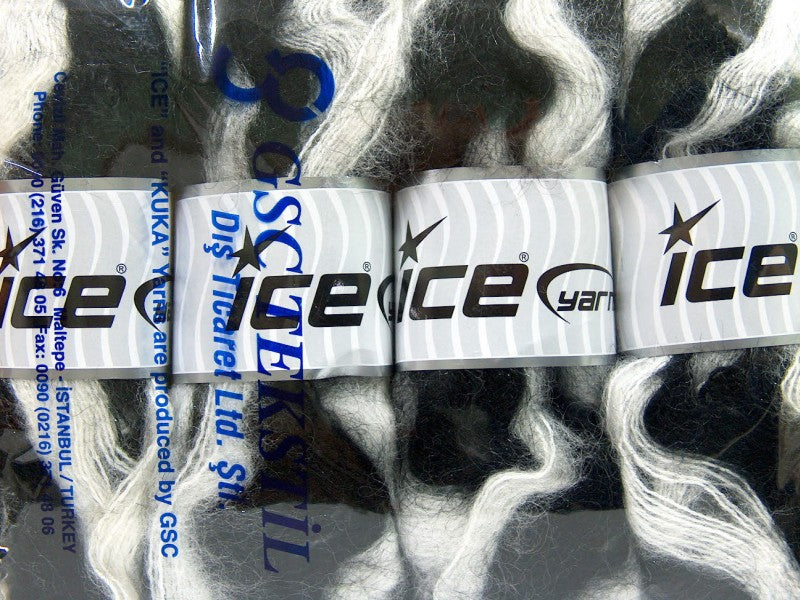 Bermuda Mohair Black, White Sku:fnt2-35061