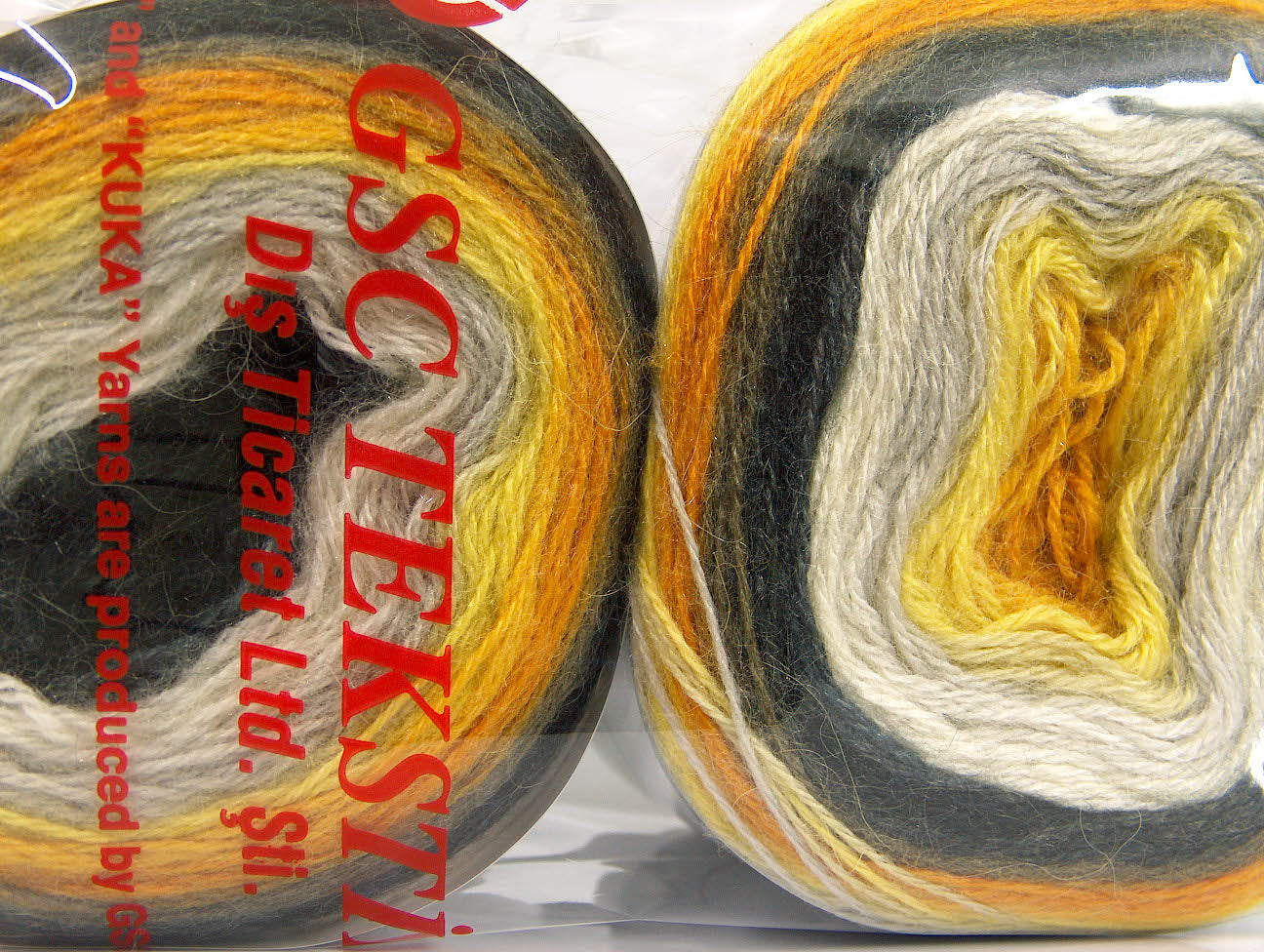 Cakes Mohair Gold, Yellow, White, Black, Camel fnt2-63274