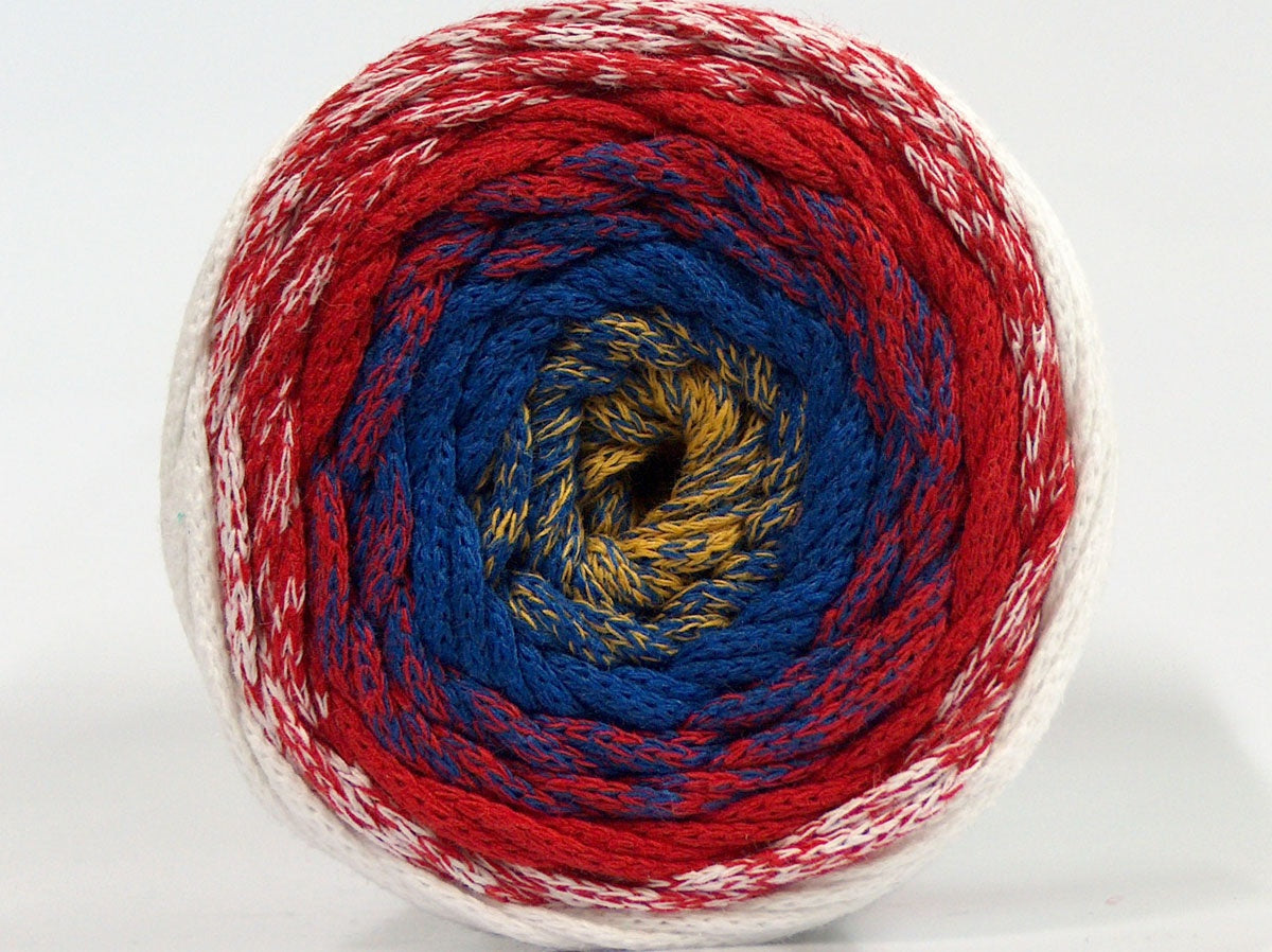 Macrame Cotton Magic White, Red, Blue, Gold fnt2-70668