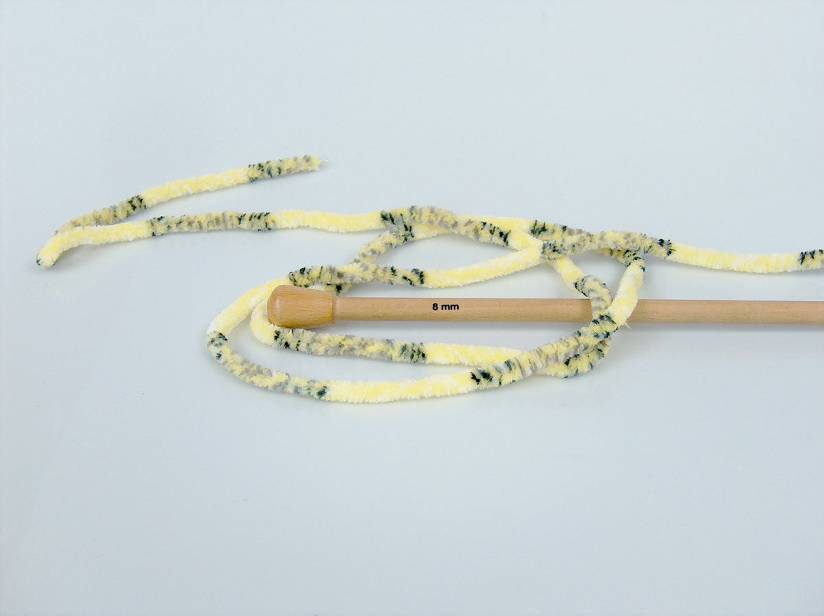 Chenille Tweed Black, Grey Shades, White, Yellow fnt2-74481