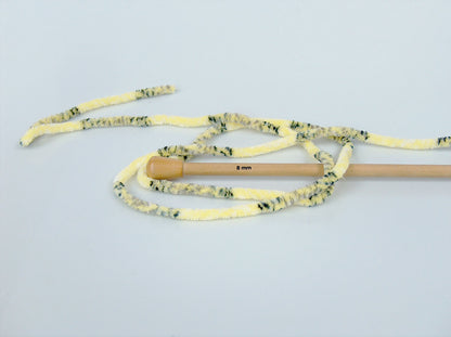 Chenille Tweed Black, Grey Shades, White, Yellow fnt2-74481