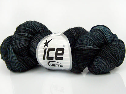 Hand Dyed Sock Merino Grey Shades, Turquoise fnt2-76798