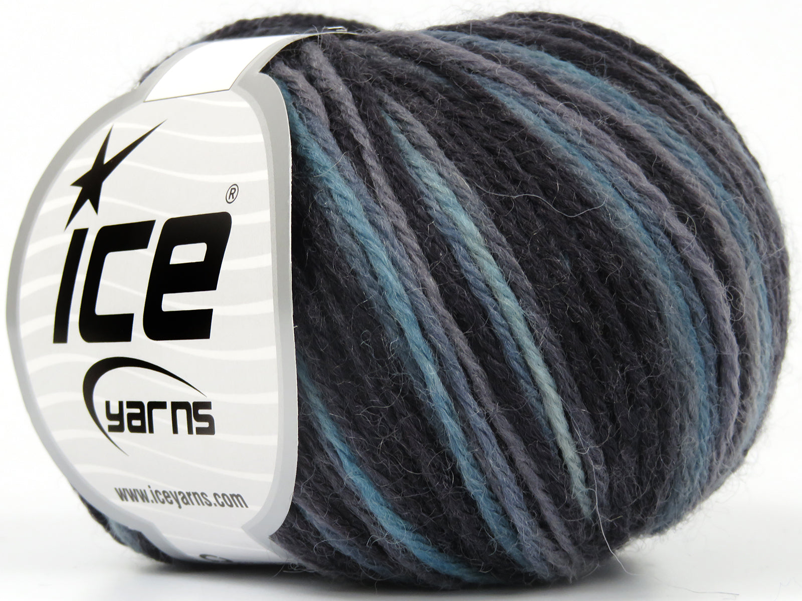 Pure Wool Magic Black, Grey, Light Turquoise fnt2-78062