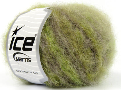 Kid Mohair Alpaca Color Green Shades, Grey, Camel fnt2-78229