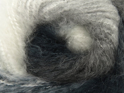 Bella Mohair Grey Shades, White, Dark Teal fnt2-80027