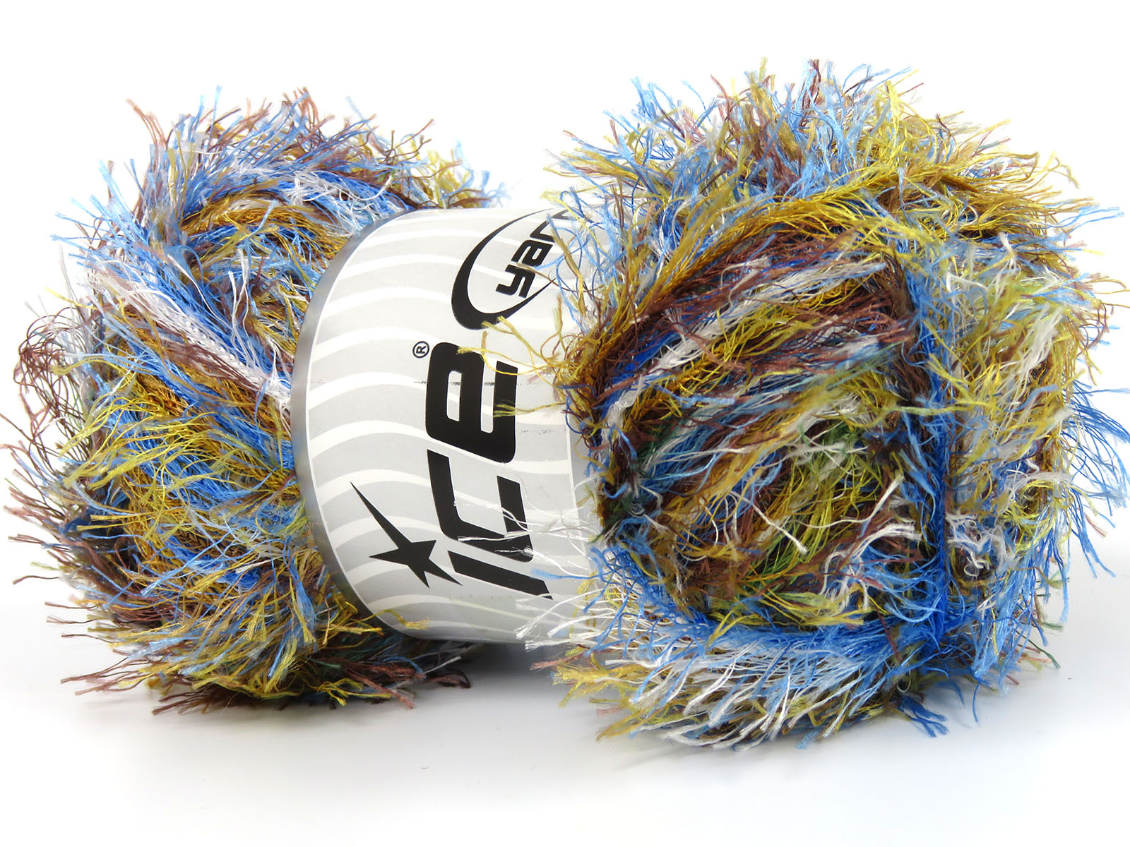 Eyelash Rainbow Brown, Blue, Yellow, White fnt2-80535