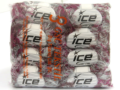 Long Eyelash Rainbow 50gr Brown, Burgundy, Light Grey fnt2-80619