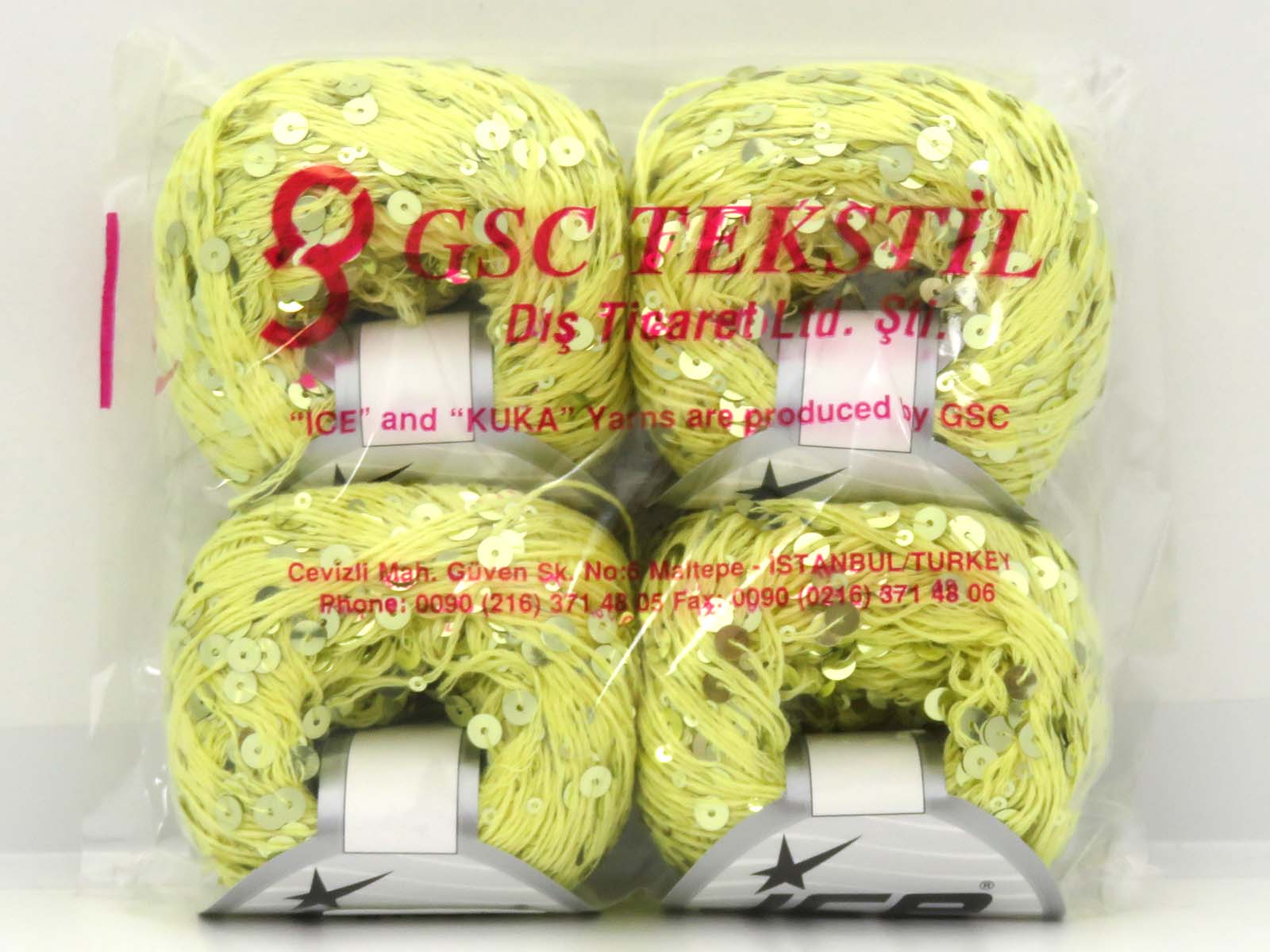 Cotton Paillette Yellow fnt2-81560