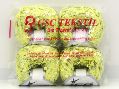 Cotton Paillette Yellow fnt2-81560