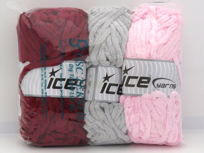 Mixed Lot Multicolor Chenille Superbulky Yarns fnt2-82415
