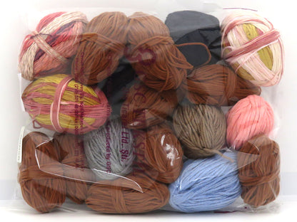 Mixed Lot Multicolor Leftover Yarns fnt2-83026