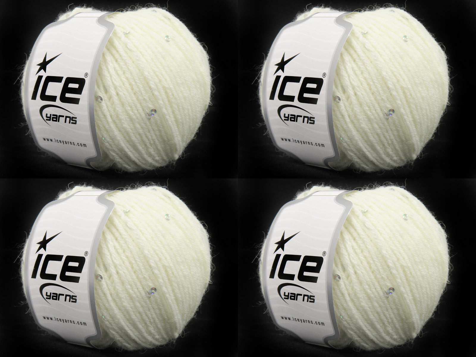 Alpaca Paillette White fnt2-83262
