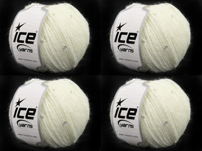 Alpaca Paillette White fnt2-83262