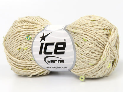 Natural Cotton Light Paillette Cream fnt2-83349