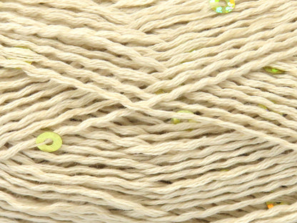 Natural Cotton Light Paillette Cream fnt2-83349