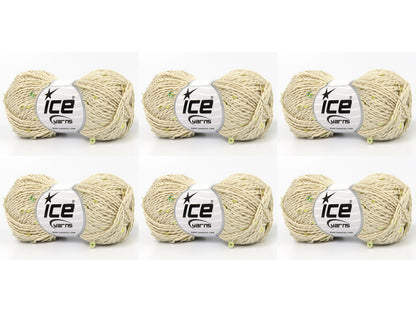 Natural Cotton Light Paillette Cream fnt2-83349