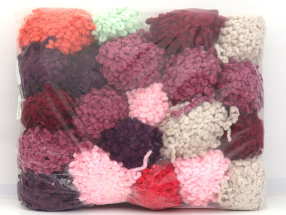 Mixed Lot Multicolor Leftover Chenille Boucleron Yarns fnt2-83423