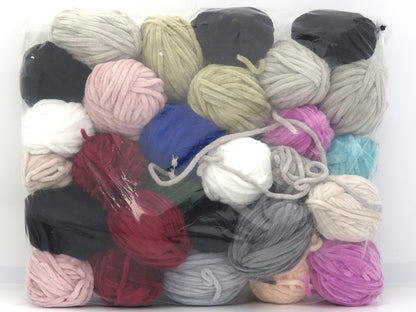 Leftover Chenille Yarns Mixed Lot fnt2-83456