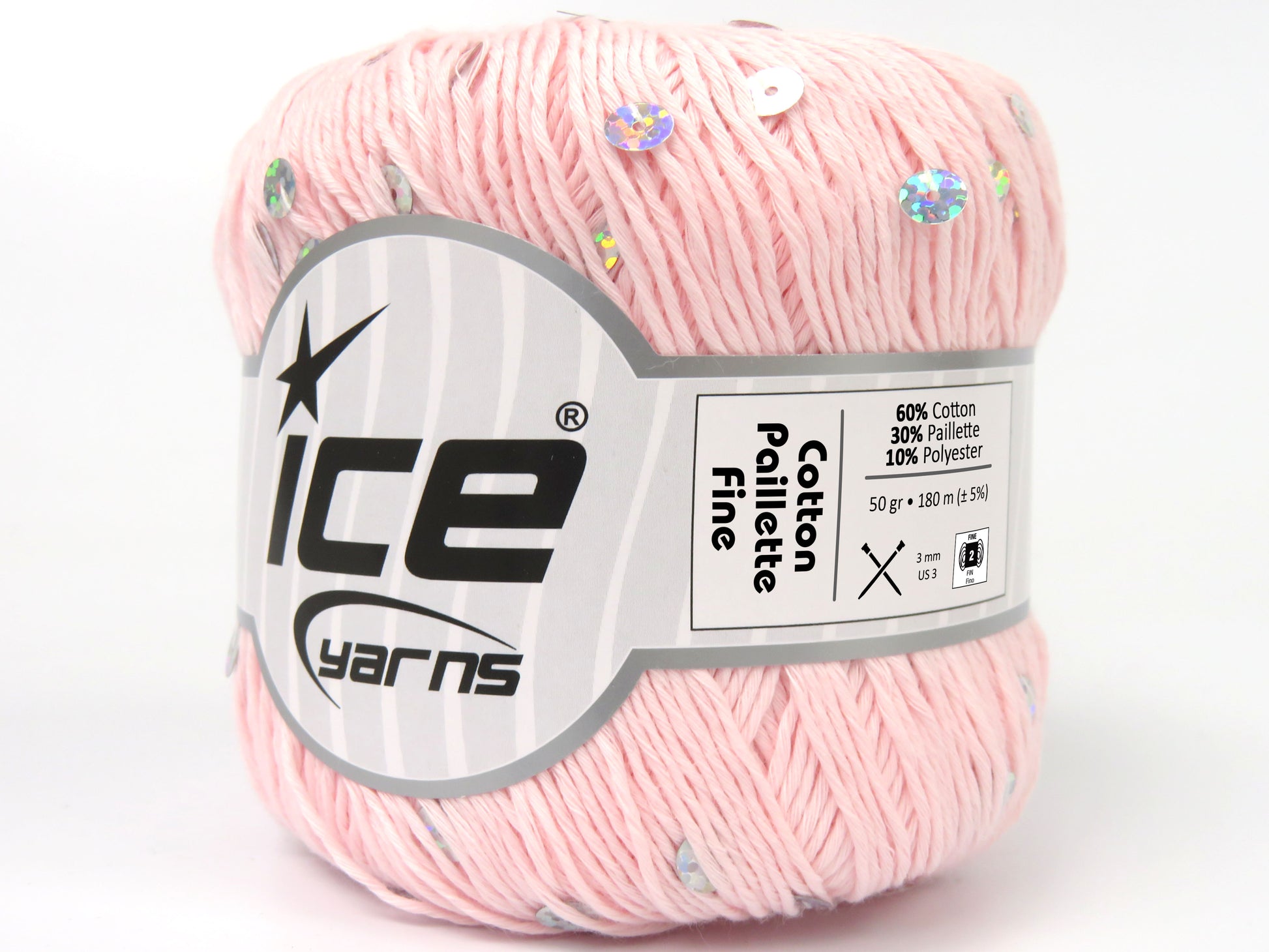 Cotton Paillette Fine Baby Pink  fnt2-83778