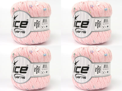Cotton Paillette Fine Baby Pink  fnt2-83778