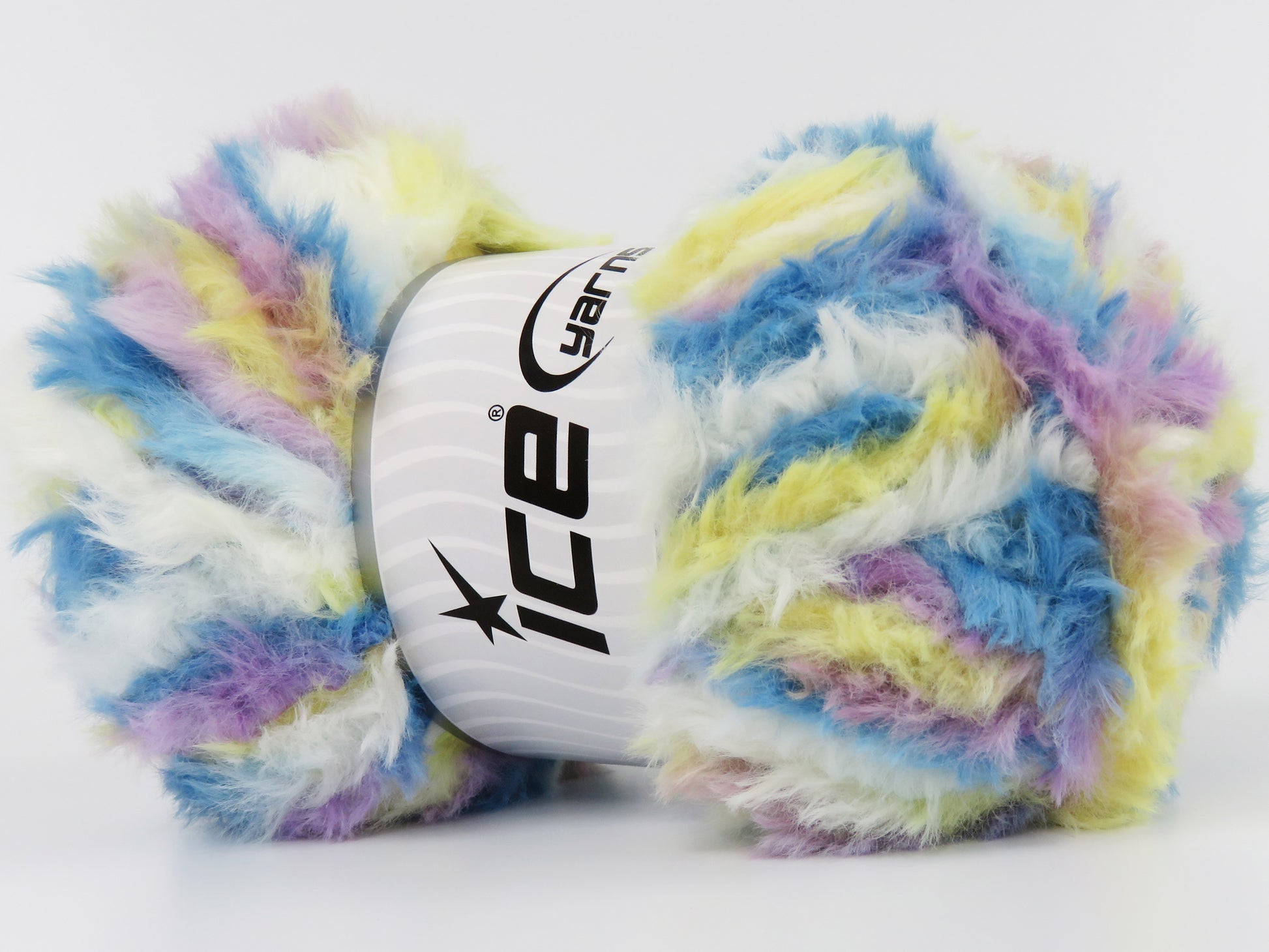 Bunny Fur Multicolor Yellow, Blue, Pink, Lilac, White fnt2-83864