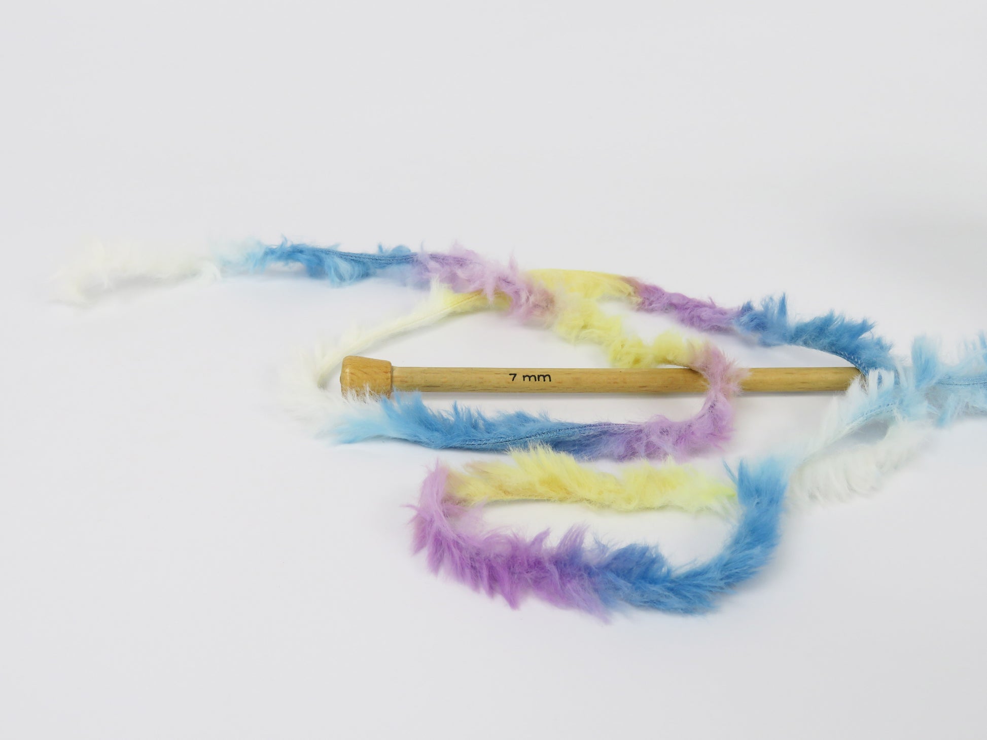 Bunny Fur Multicolor Yellow, Blue, Pink, Lilac, White fnt2-83864